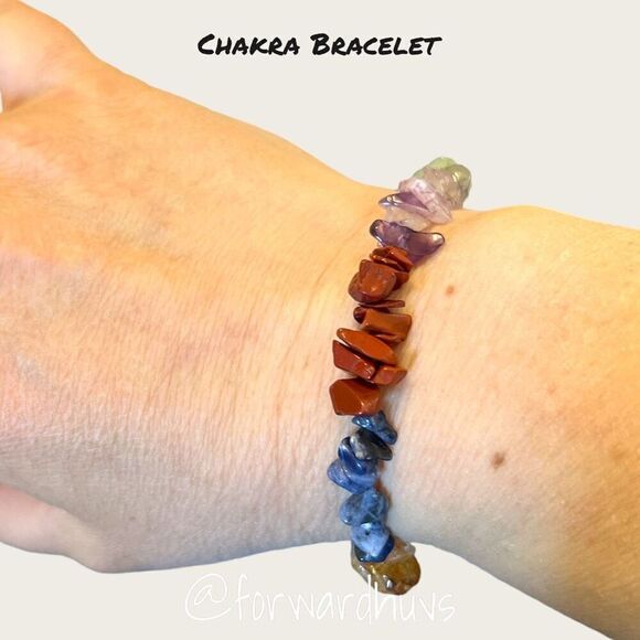 Bundle Sale 3 for $15 | Chakra Chip Stretch Bracelet - Picture 1 of 6